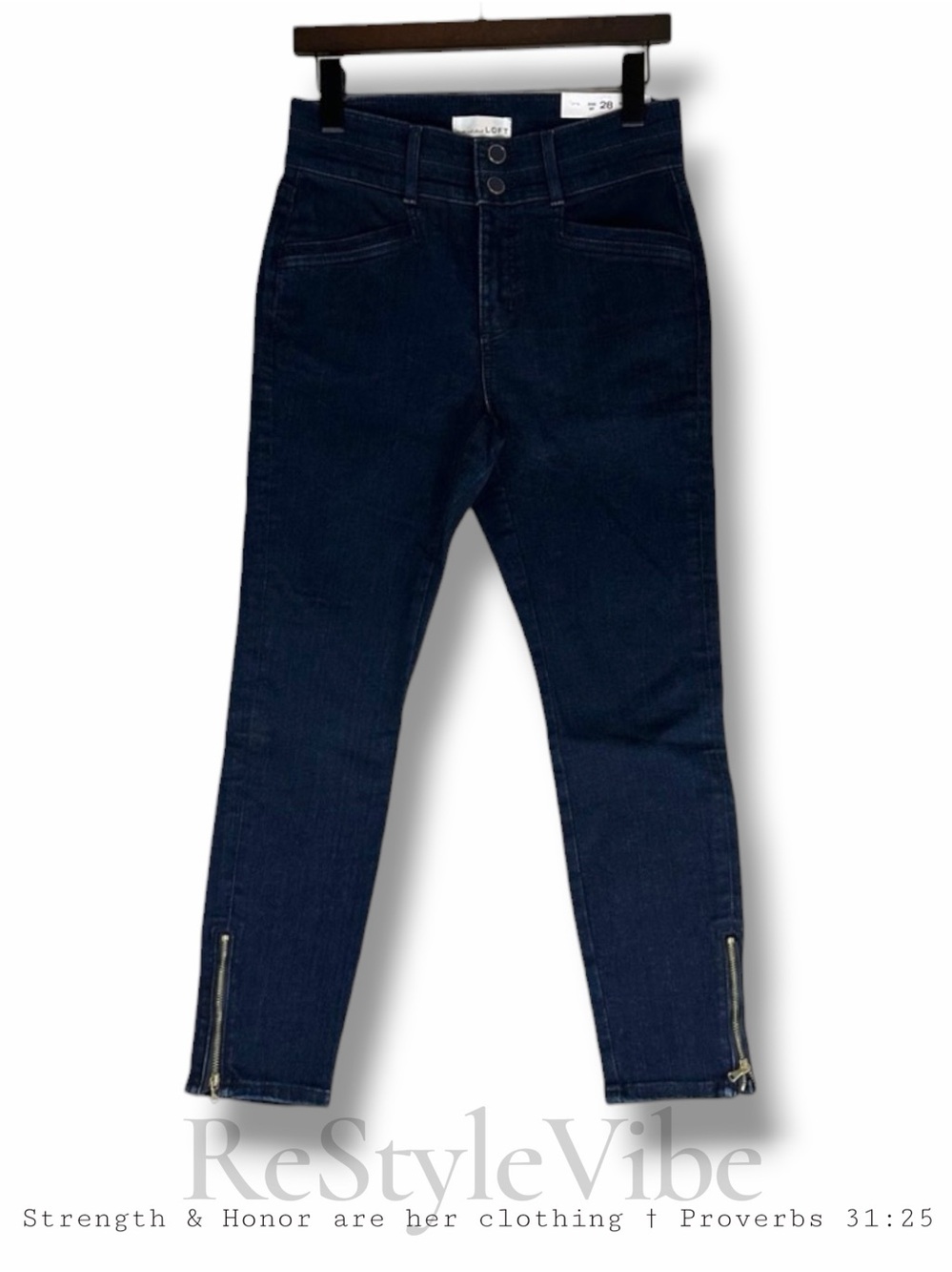 LOFT Women’s Size 28 6P Denim Jeans Skinny Fit Style Stretch NWT High Rise NEW